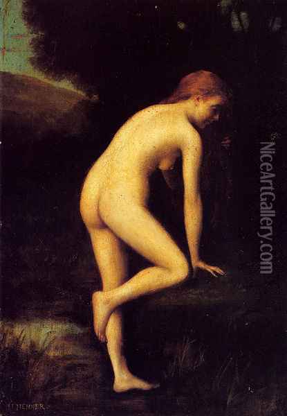 The Bather Oil Painting - Jean-Jacques Henner