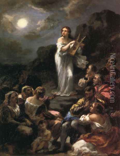 The Song of Deborah Oil Painting - Narcisse-Virgile Diaz de la Pena