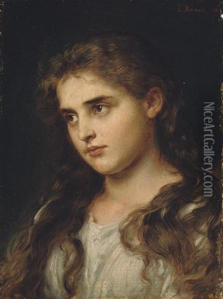 Young Girl Oil Painting - Ludwig Knaus