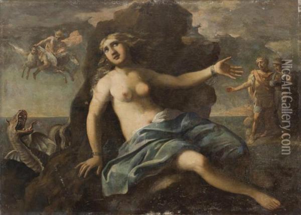 Andromeda In Catene Oil Painting - Pietro della Vecchia