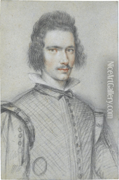 Portrait Of A Young Nobleman Oil Painting - Ottavio Leoni
