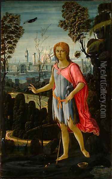 Saint John The Baptist Oil Painting - Jacopo Del Sellaio