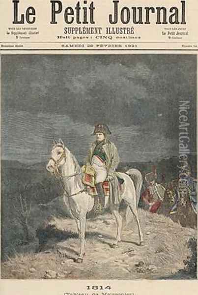 1814 from Le Petit Journal 28th February 1891 Oil Painting - Meissonier, Jean-Louis Ernest