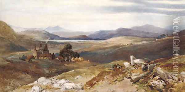 Balintore, Forfarshire Oil Painting - Thomas Miles Jnr Richardson
