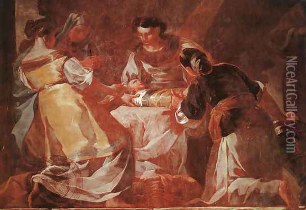 Birth Of The Virgin Oil Painting - Francisco De Goya y Lucientes
