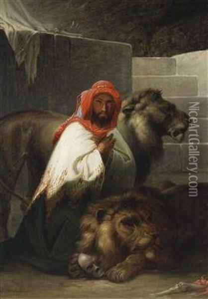 The Lion Tamer Oil Painting - Pal Bohm
