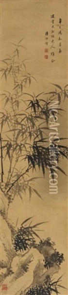 Bamboo Oil Painting -  Pan Shisheng