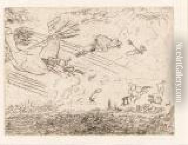 Wizards In A Squall (t. 52) Oil Painting - James Ensor