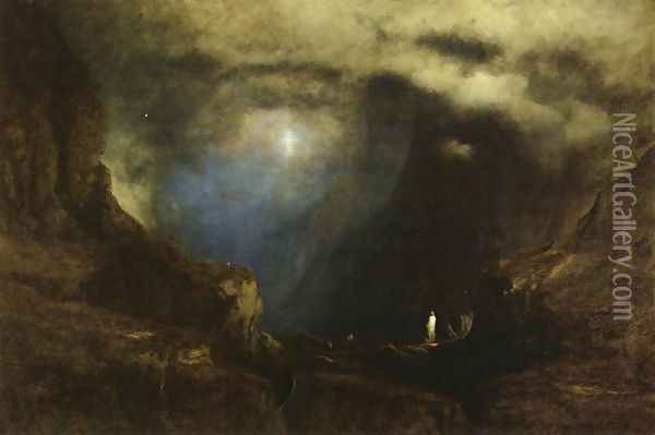 The Valley of the Shadow of Death Oil Painting - George Inness