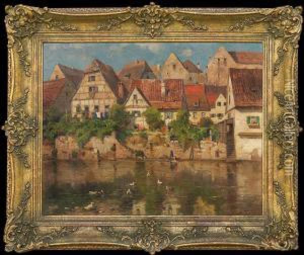 Old Nuremberg Oil Painting - Gustav Adolf Thamm