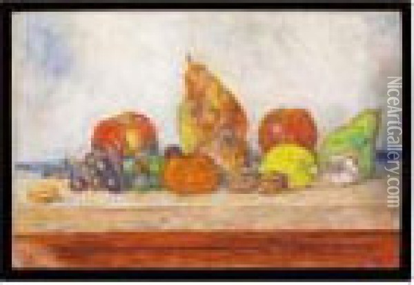 Fruits Oil Painting - James Ensor