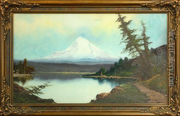 Mt Shasta Oil Painting - John Joseph Englehardt