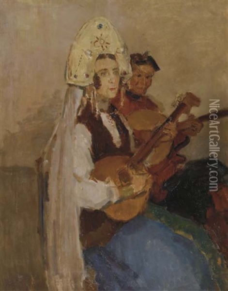 A Wonderful Tune Oil Painting - Isaac Israels
