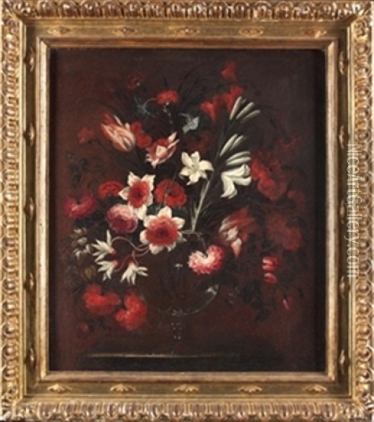 Jarron Con Flores Oil Painting - Jose De Arellano