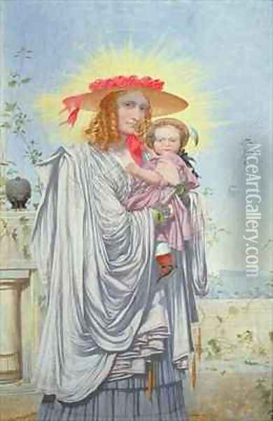 Mother and Child Oil Painting - Richard Dadd