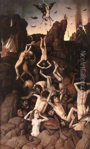 Hell Oil Painting - Dieric the Elder Bouts