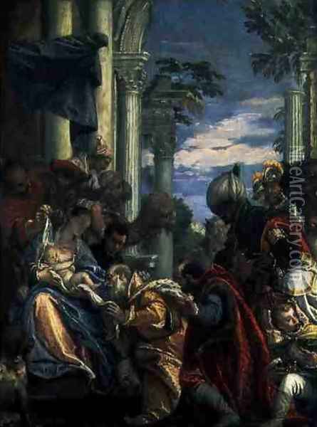 Adoration of the Magi, 1570s Oil Painting - Paolo Veronese (Caliari)