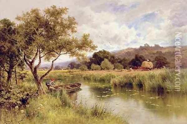 Silent Stream Oil Painting - Henry Hillier Parker
