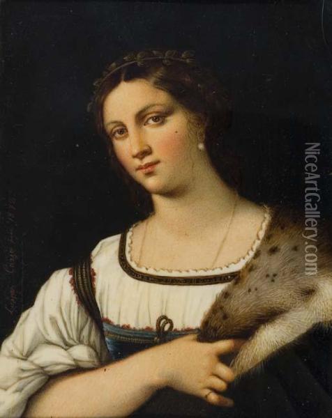 A Venetian Noblewoman Oil Painting - Louisa Corsi