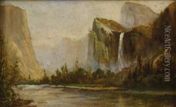 Yosemite Oil Painting - Thomas Hill