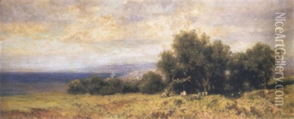Paesaggio Oil Painting - Francesco (Luigi) Lojacono