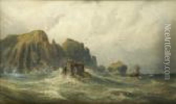 Malin Head, Coast Of Donegal Oil Painting - John Faulkner