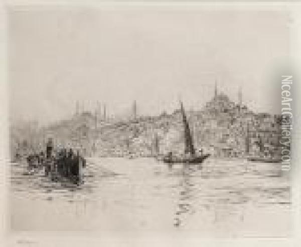 Constantinople Oil Painting - William Lionel Wyllie