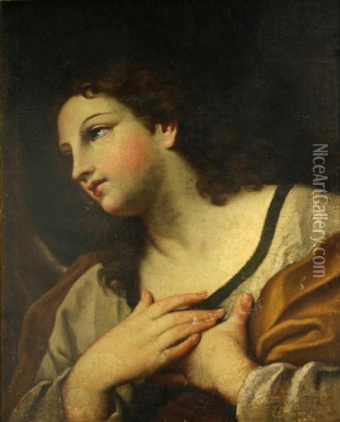 The Penitent Magdalene Oil Painting - Carlo Maratta