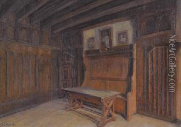Room In A Castle Oil Painting - Christian Winter