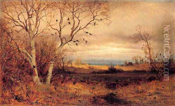 The Lake Oil Painting - Jervis McEntee