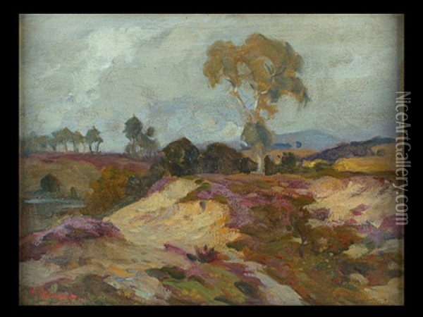 Landschaft Mit Heidekraut Oil Painting - Jean Remond