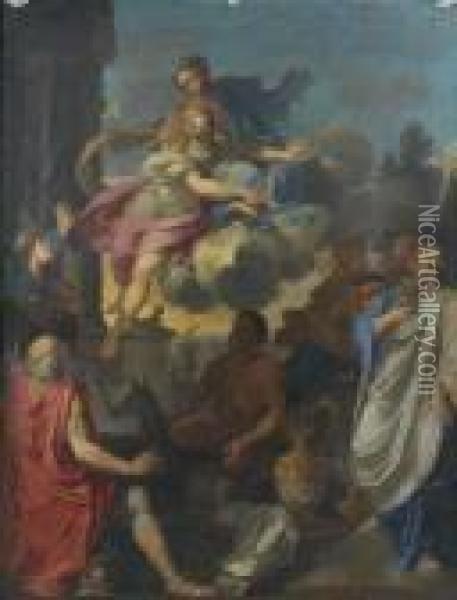 Le Sacrifice D'iphigenie Oil Painting - Michel Corneille II