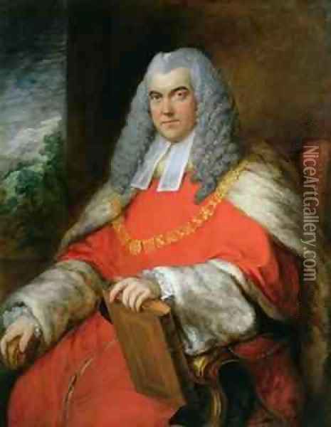 Portrait of Sir John Skynner 1723-1805 Lord Chief Baron Oil Painting - Thomas Gainsborough