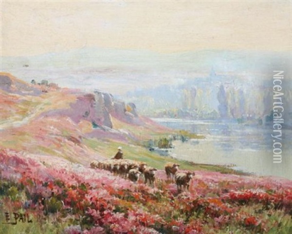 Bergere En Morvan Oil Painting - Edouard Pail