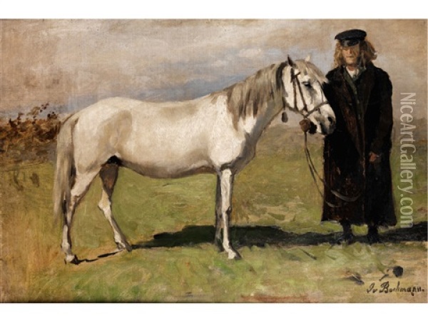 Bauer Mit Schimmel Oil Painting - Gregor von Bochmann the Elder