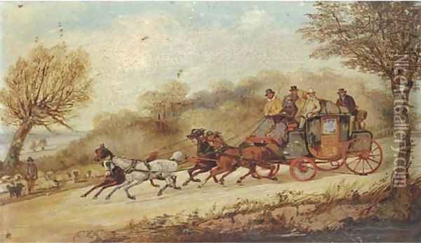 The York to London coach Oil Painting - Henry Thomas Alken