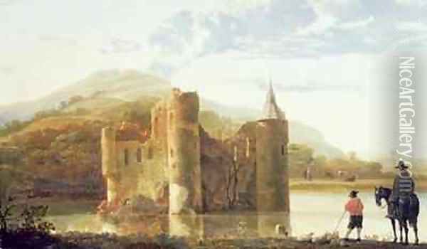 Ubbergen Castle Oil Painting - Aelbert Cuyp