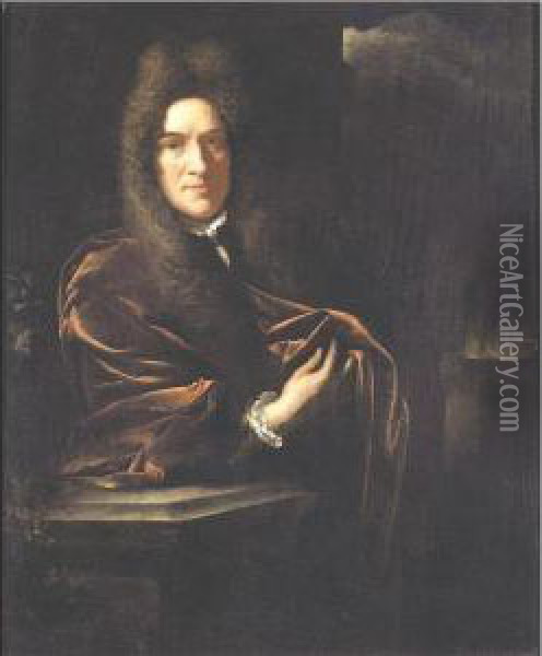 Portrait Of A Gentleman Oil Painting - Adriaen Van Der Werff