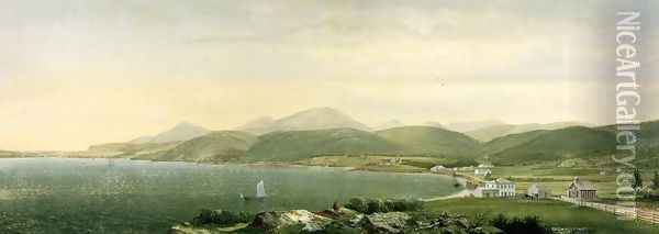 View of Camden Hills, Maine Oil Painting - Harrison Bird Brown