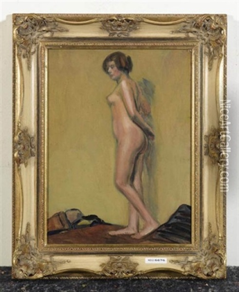 Stehender Weiblicher Akt Oil Painting - Fernand Piet