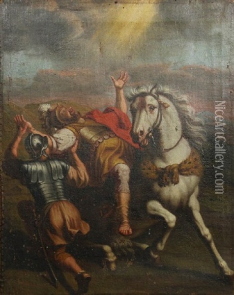 La Conversion De Saint Paul Oil Painting - Pierre Bernard