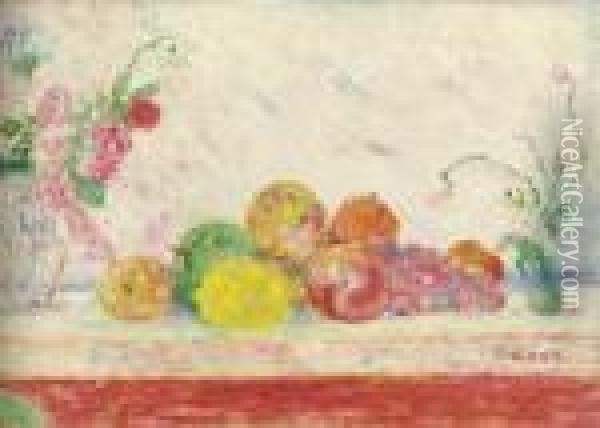 Baisers De Fleurs, Caresses De Fruits Oil Painting - James Ensor