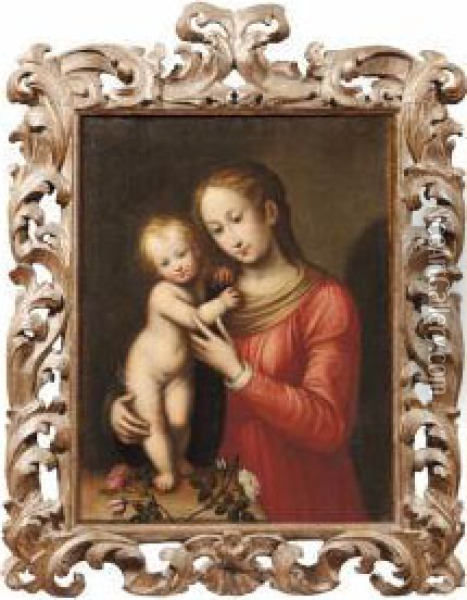 Madonna Con Il Bambino Oil Painting - Guglielmo Caccia