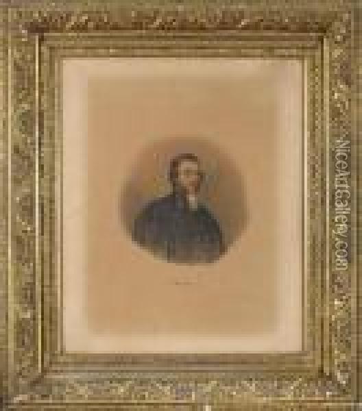 Portrait Of N. W. Gibson Oil Painting - Charles Philips