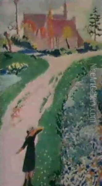 Ruisseau En Bretagne Vers 1910-1912 Oil Painting - Maurice Denis