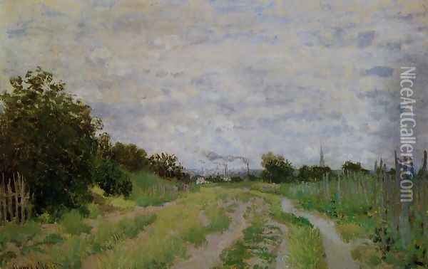 Lane In The Vineyards At Argenteuil Oil Painting - Claude Oscar Monet