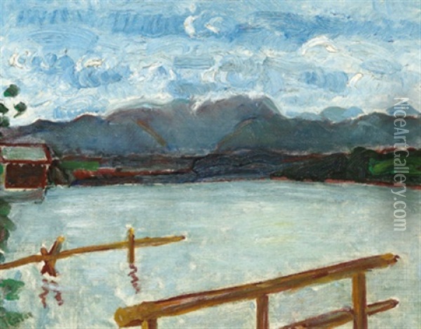 Chiemsee Oil Painting - Julius Exter