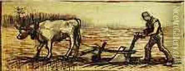 At The Plough Oil Painting - Vincent Van Gogh