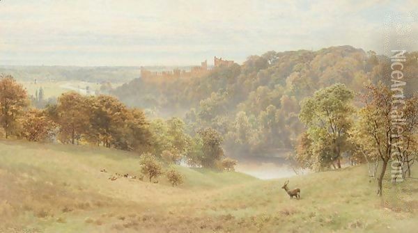 Arundel Castle Oil Painting - Harry Sutton Palmer