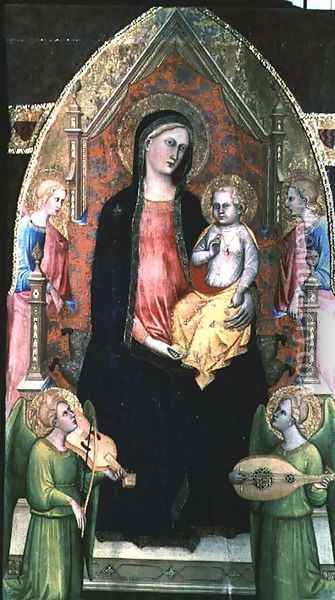 Madonna and Child Oil Painting - George Gaston Christiani